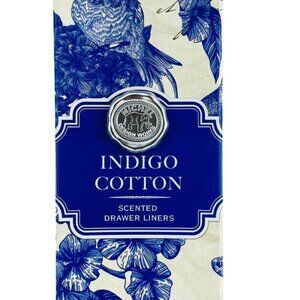 Indigo Cotton Scented Drawer Liners Michel Design Works, NIB, 6 Sheets, 17 x 23"